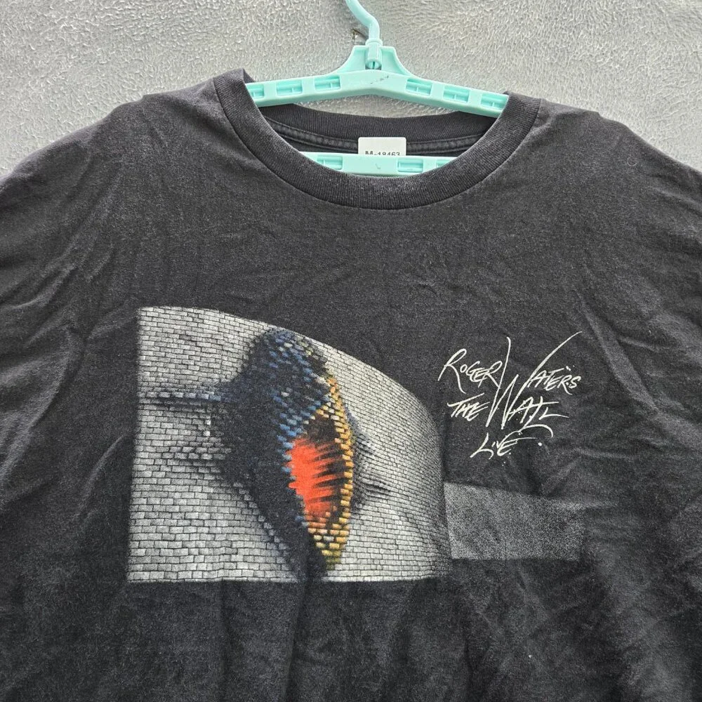 Roger Waters Men Shirt 2XL‎ Black The Wall Tour Concert 2010 Y2K Tee
